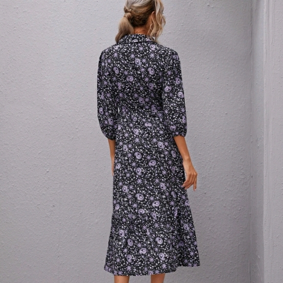 NEW Drawstring Shirt Dress - Picture 2 of 7